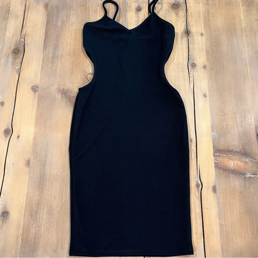 Heart Hips Black Cut Out Dress